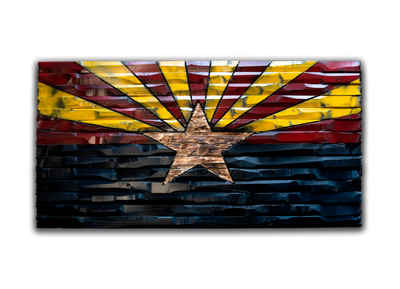 Arizona wood flag