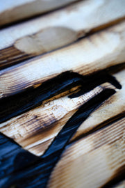 USPS carved wood flag