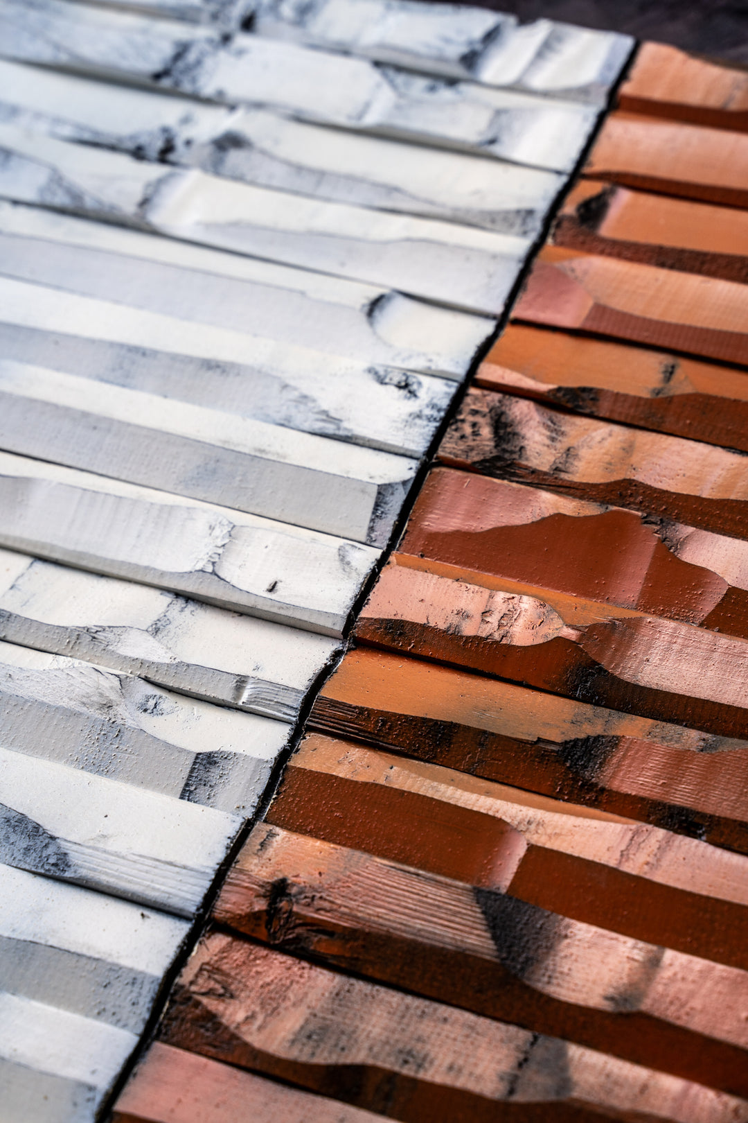 Ireland carved wood flag