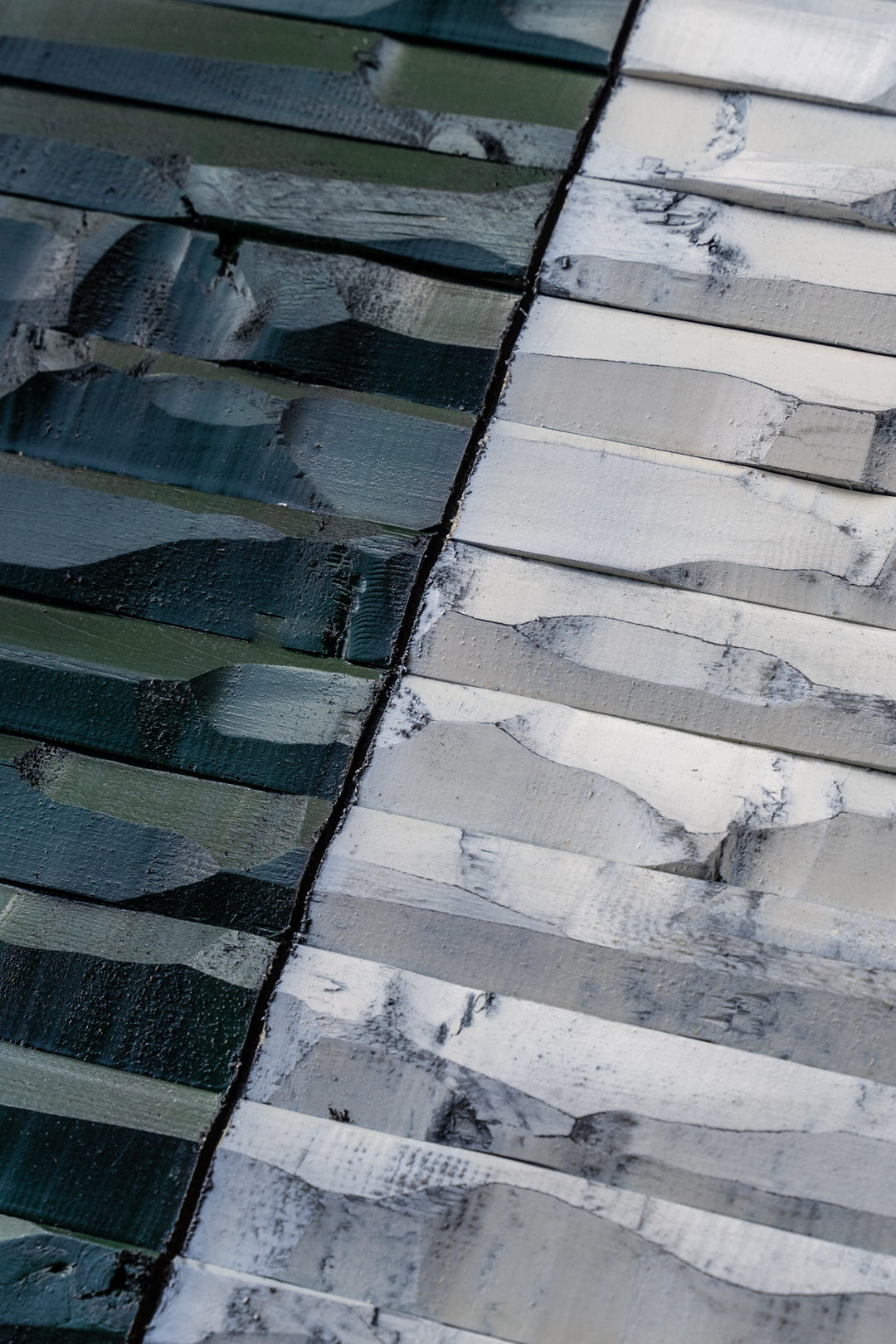 Ireland carved wood flag