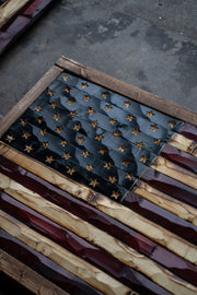 Barnwood flag