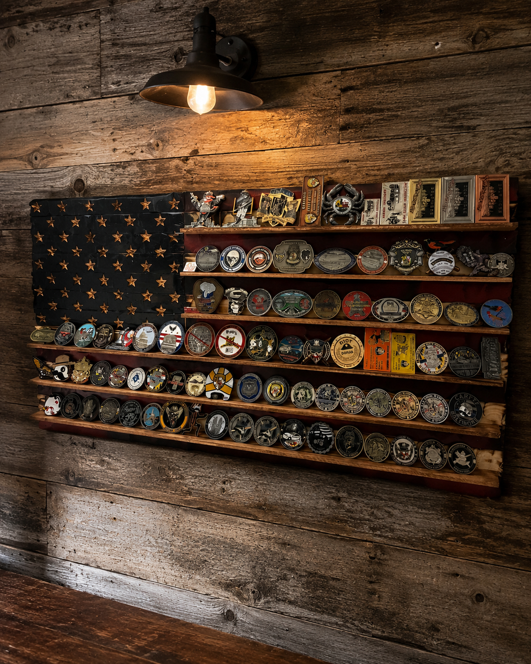Challenge Coin Legacy Flag 38x20