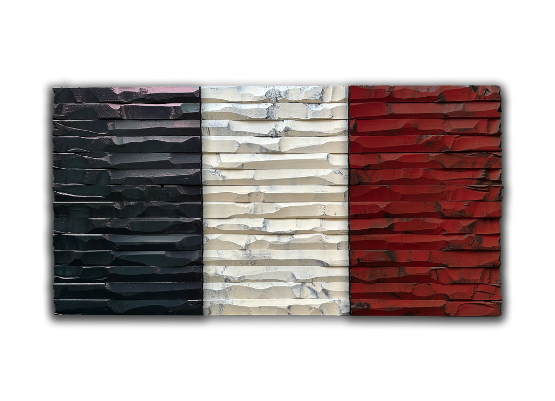 France wood flag