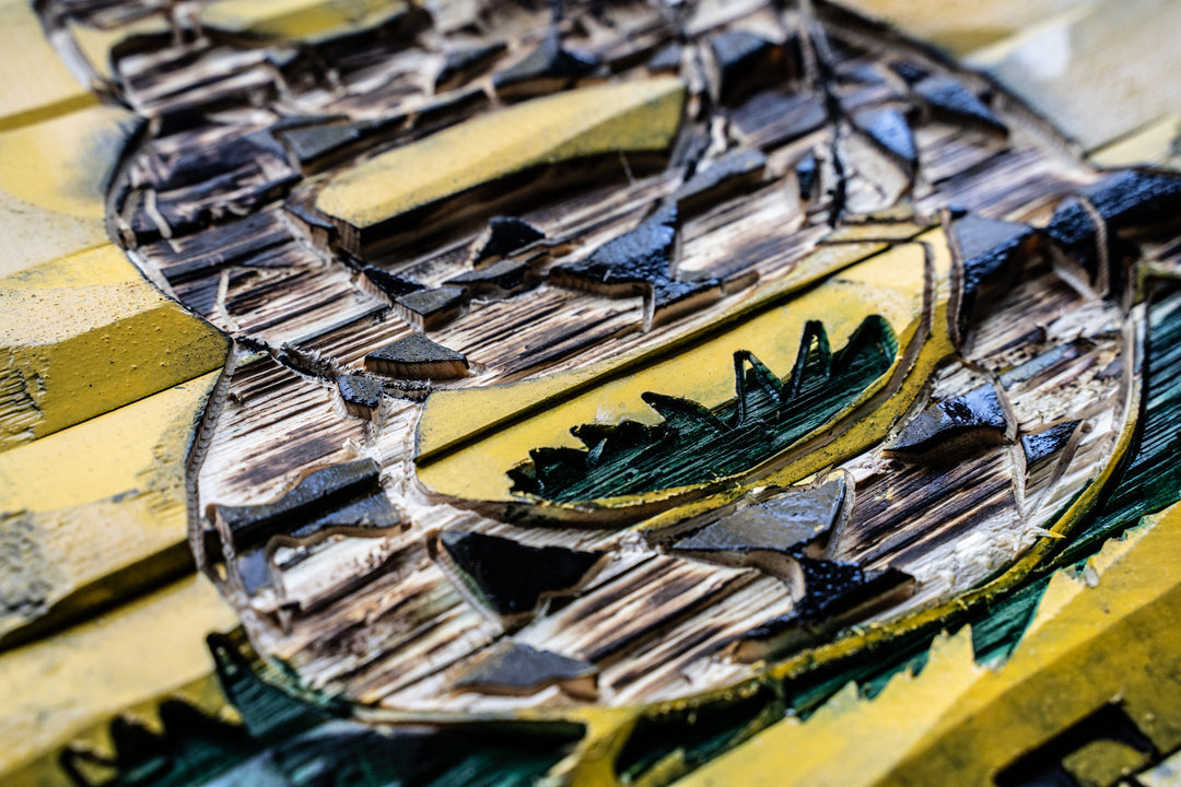 Gadsden "Dont Tread On Me" hand carved banner