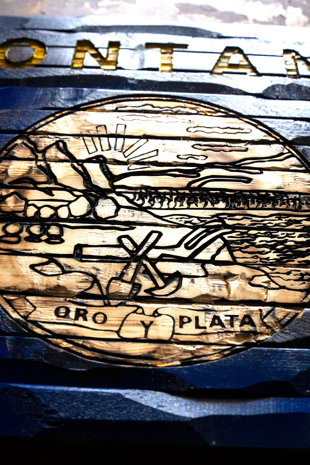 wood state flag montana