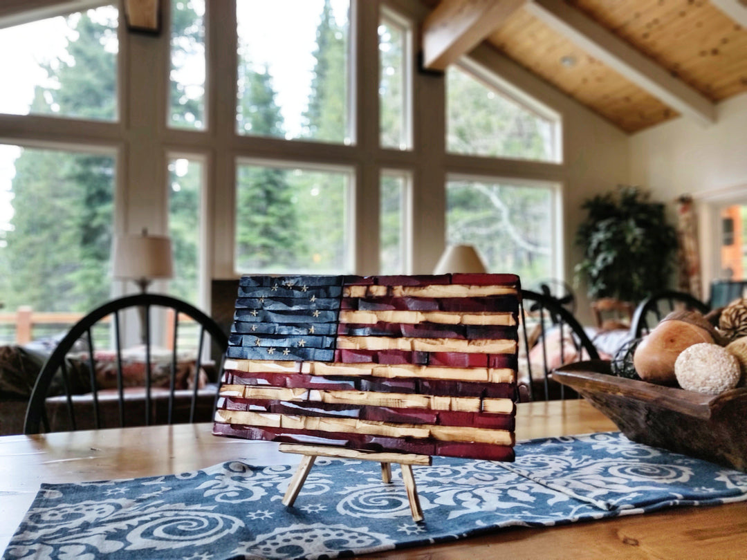 Wood american flag -THE LEGACY FLAG