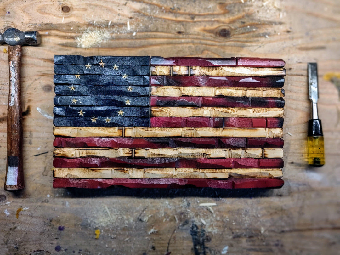 Wood american flag -THE LEGACY FLAG
