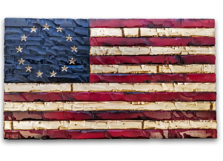 Wood american flag -THE LEGACY FLAG