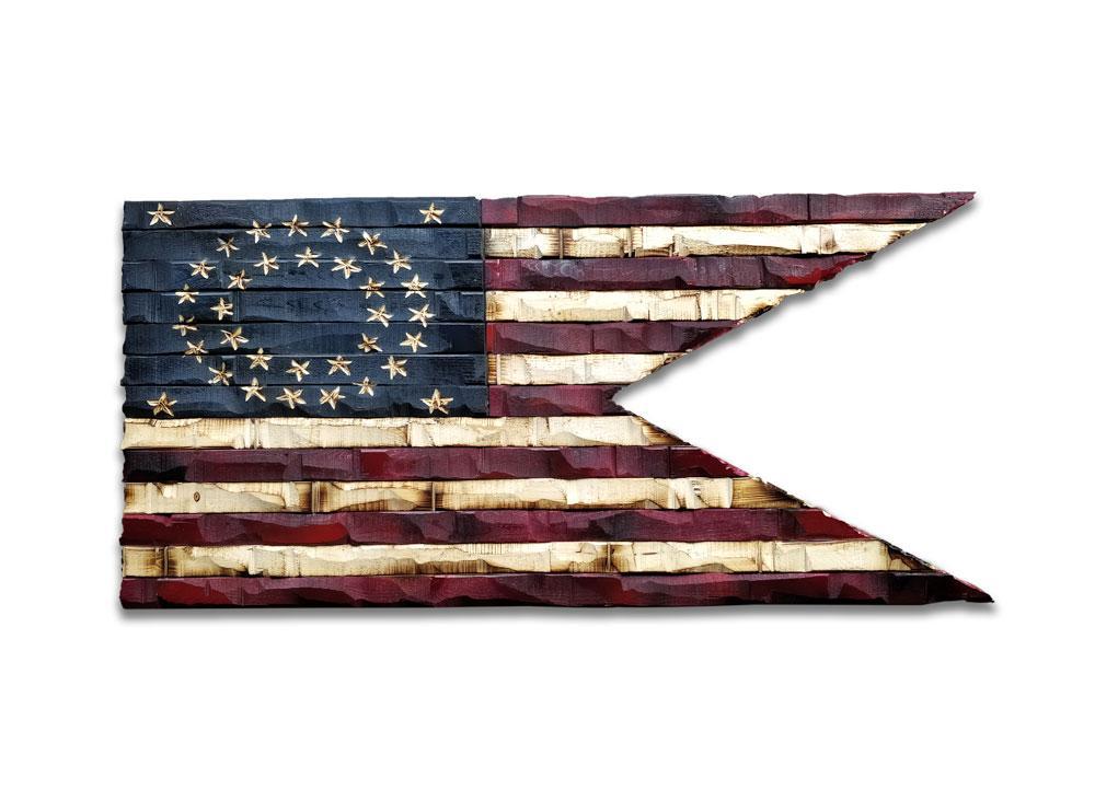 Wood american flag -THE LEGACY FLAG