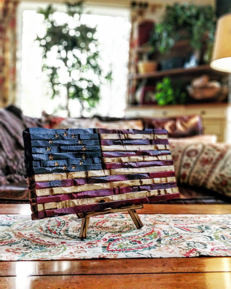 Wood american flag -THE LEGACY FLAG