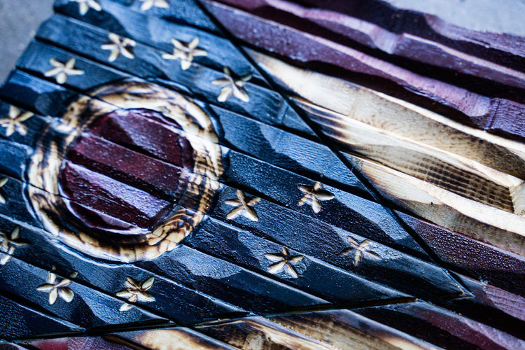 Wood american flag -THE LEGACY FLAG