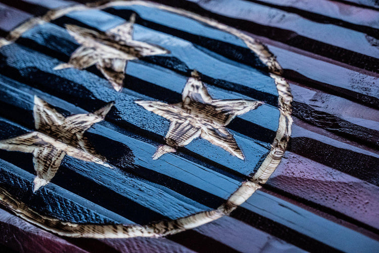 Wood american flag -THE LEGACY FLAG