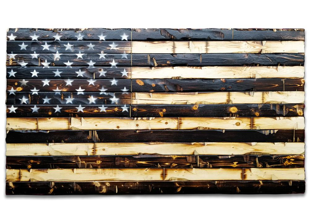 Wood american flag -THE LEGACY FLAG