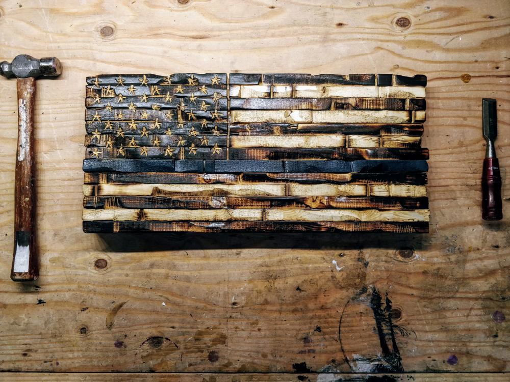 Wood american flag -THE LEGACY FLAG