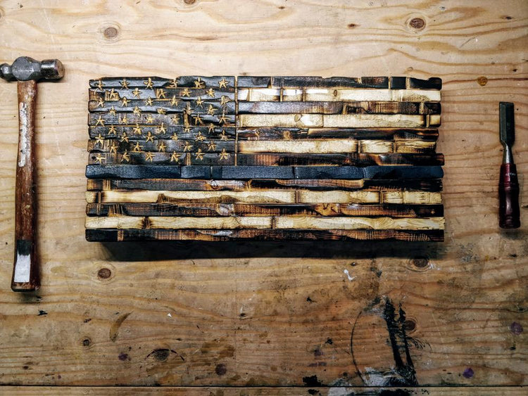 Wood american flag -THE LEGACY FLAG