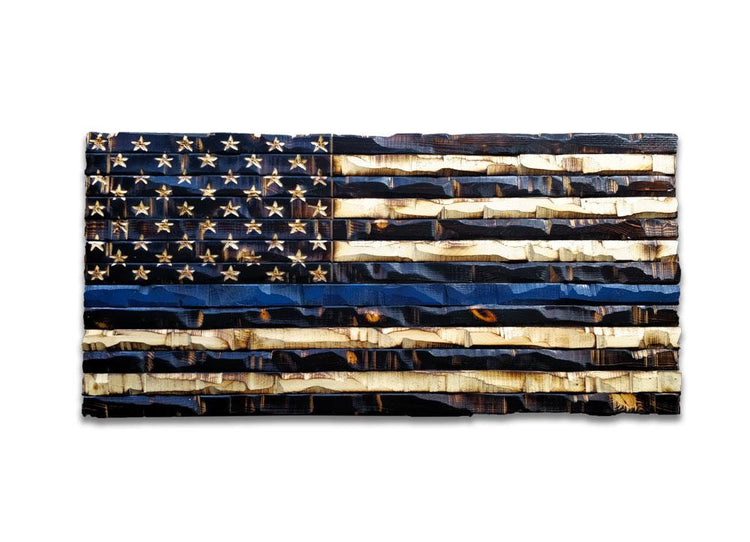 Icon Check Line Wood American Flag – Tagged