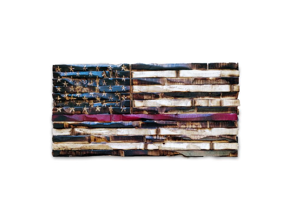 Wood american flag -THE LEGACY FLAG