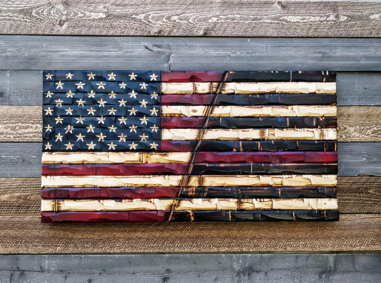 Wood american flag -THE LEGACY FLAG